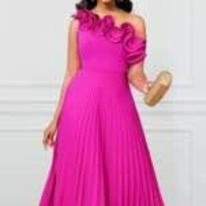 Hot pink one should dress size 20